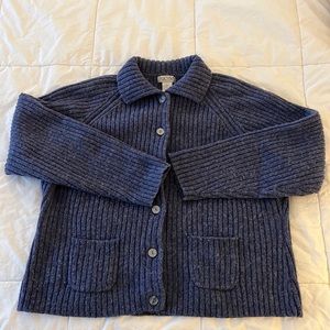 Vintage wool collared cardigan